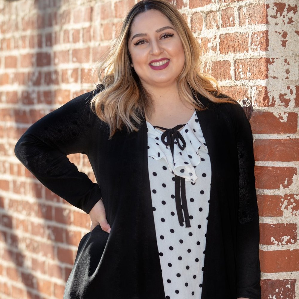 Black Plus Size Cardigan